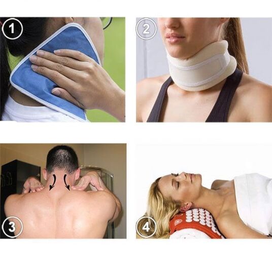 métodos para tratar a osteocondrose cervical em casa