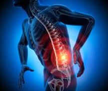 várias causas de dor nas costas